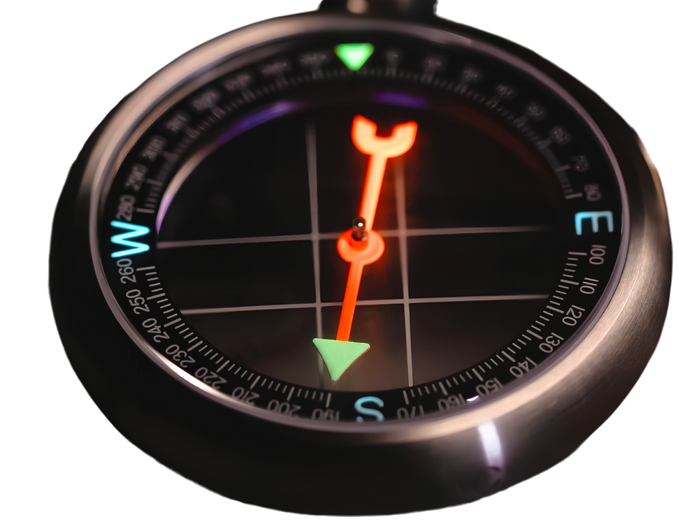 45mm Heirloom Dual Sapphire Titanium Compass — supplier reference image, not the individual unit