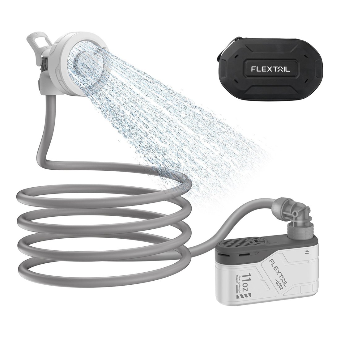 Flextail Max Shower with Case — image from the supplied catalog