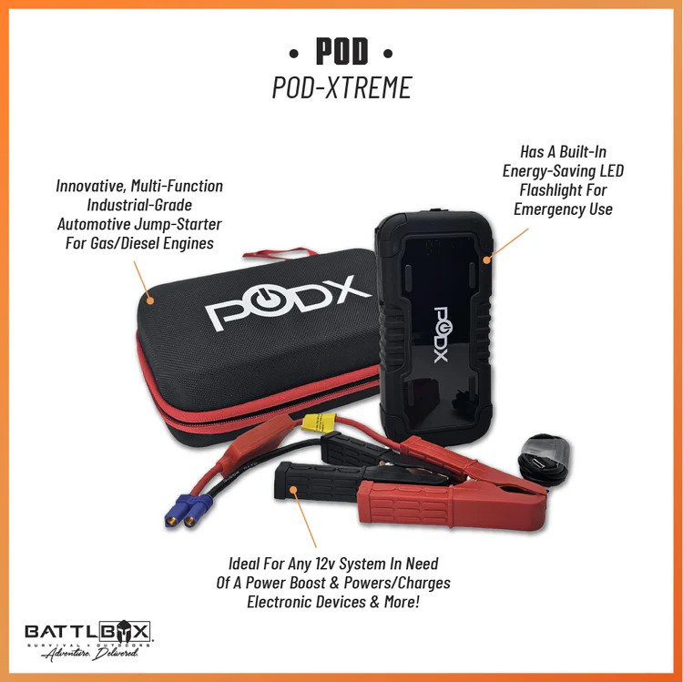 POD-XTREME Jump Starter — image from the supplied catalog