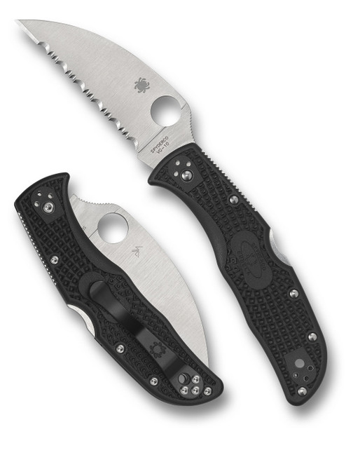 Spyderco Endela Wharncliffe — Serrated VG-10 — supplier reference image, not the individual unit